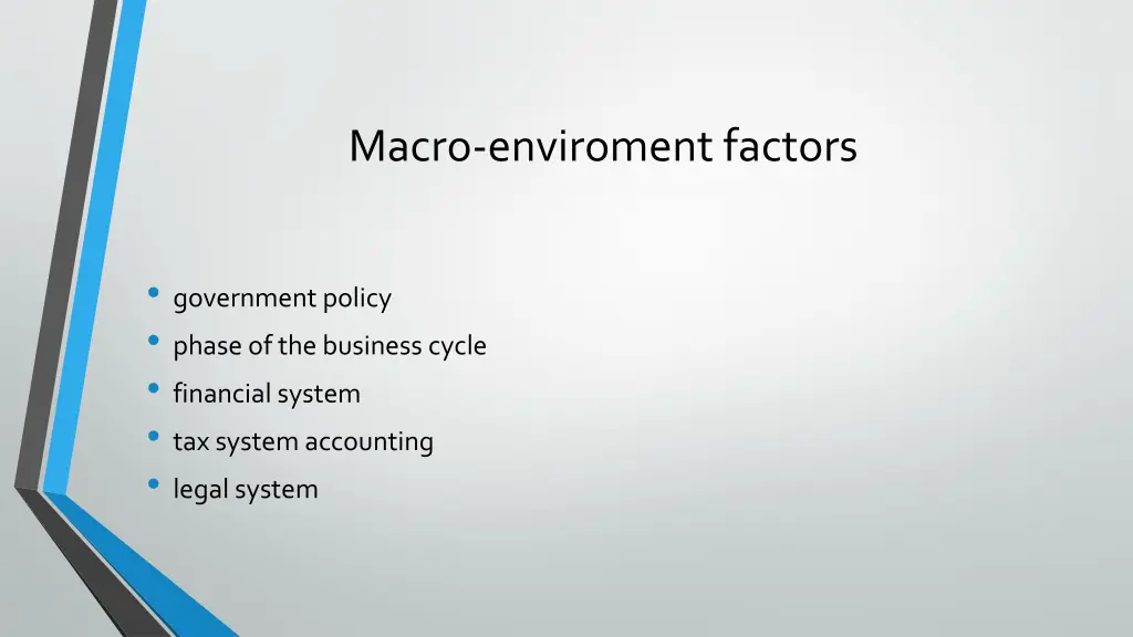 macro enviromentfactors