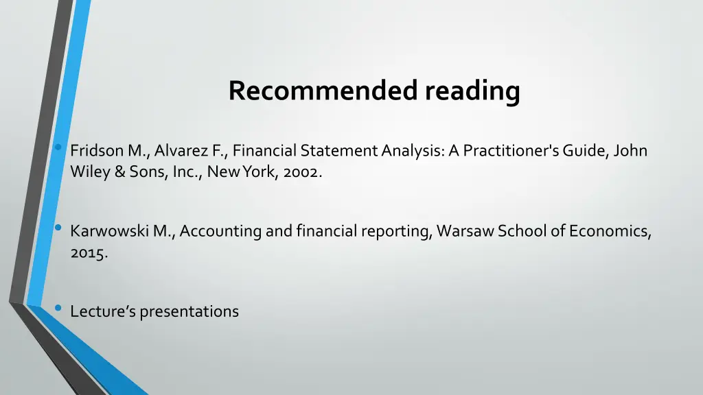 recommended reading