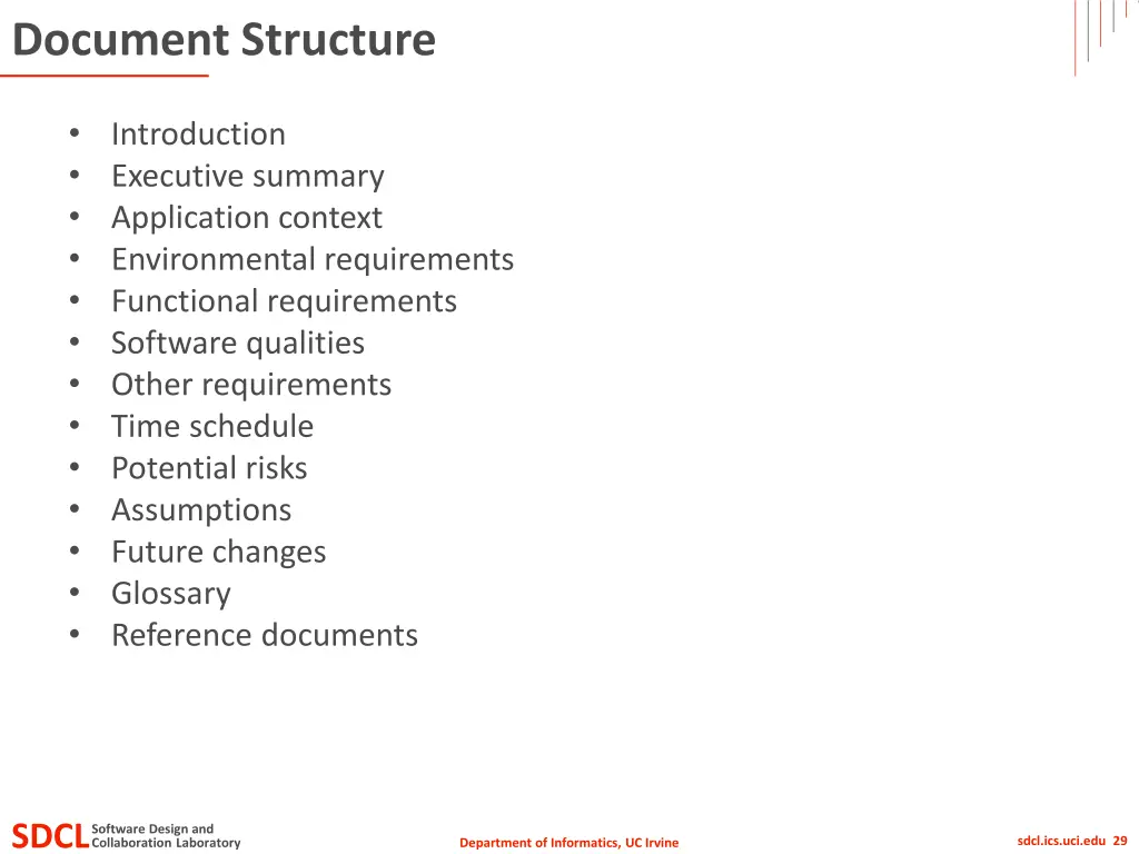document structure