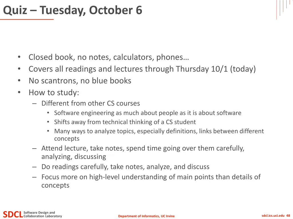 quiz tuesday october 6