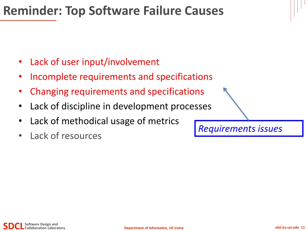 reminder top software failure causes 2