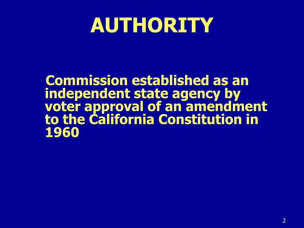 authority