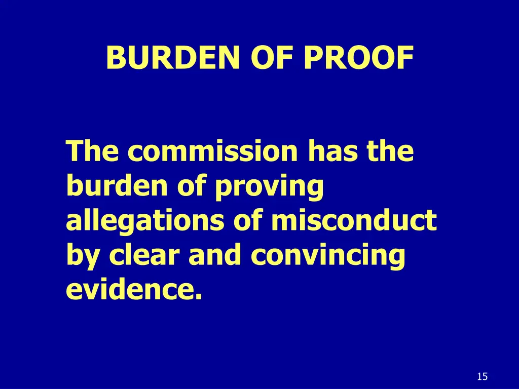 burden of proof