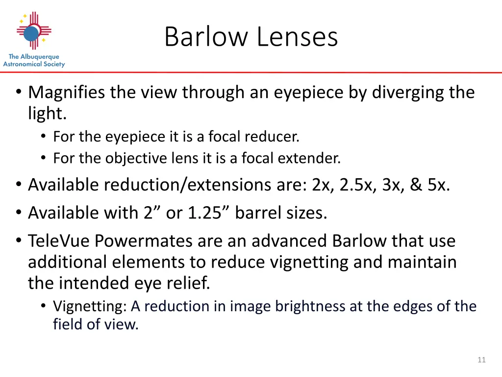 barlow lenses