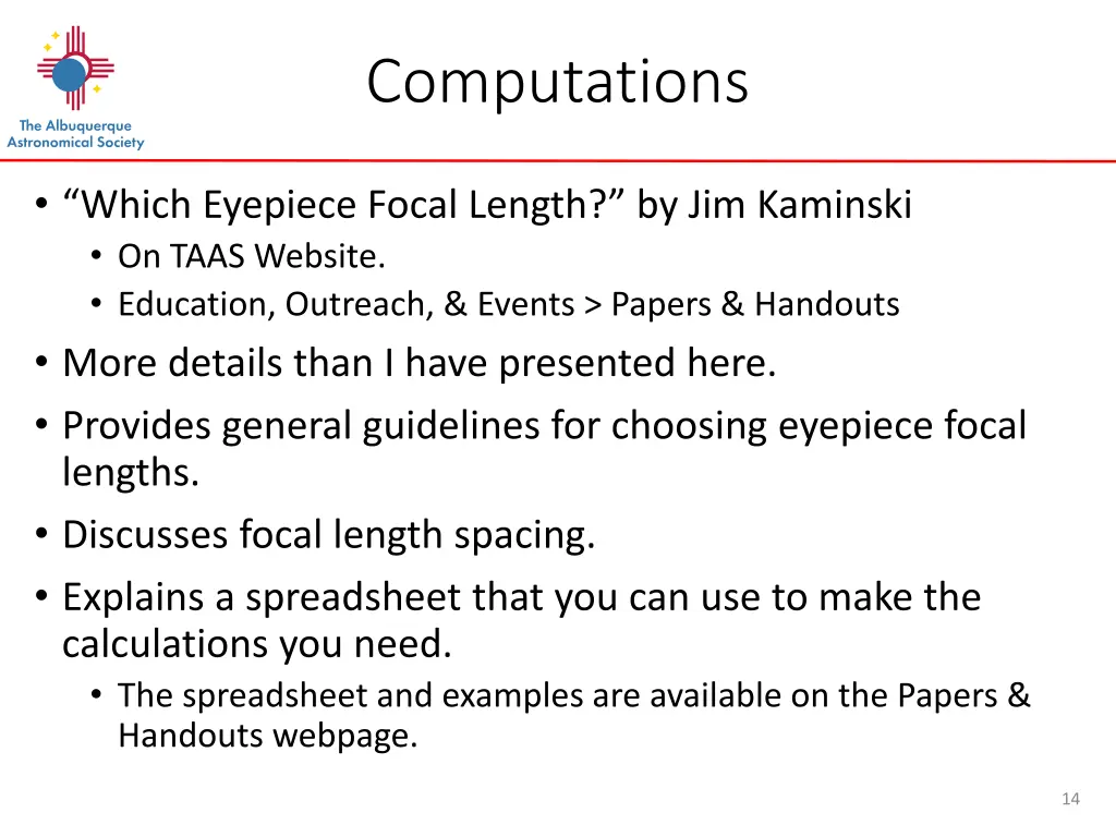 computations