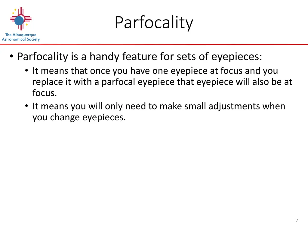 parfocality
