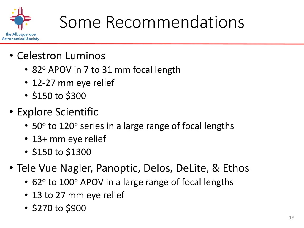 some recommendations 1