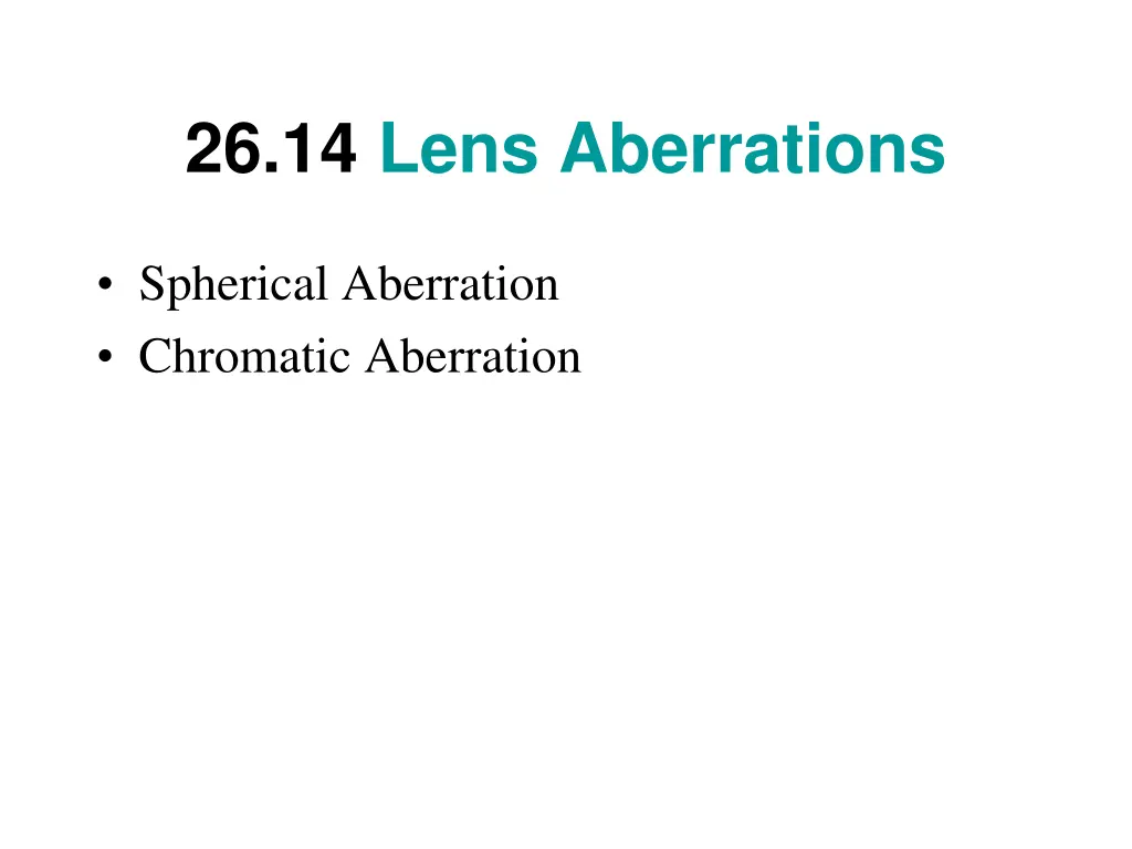 26 14 lens aberrations