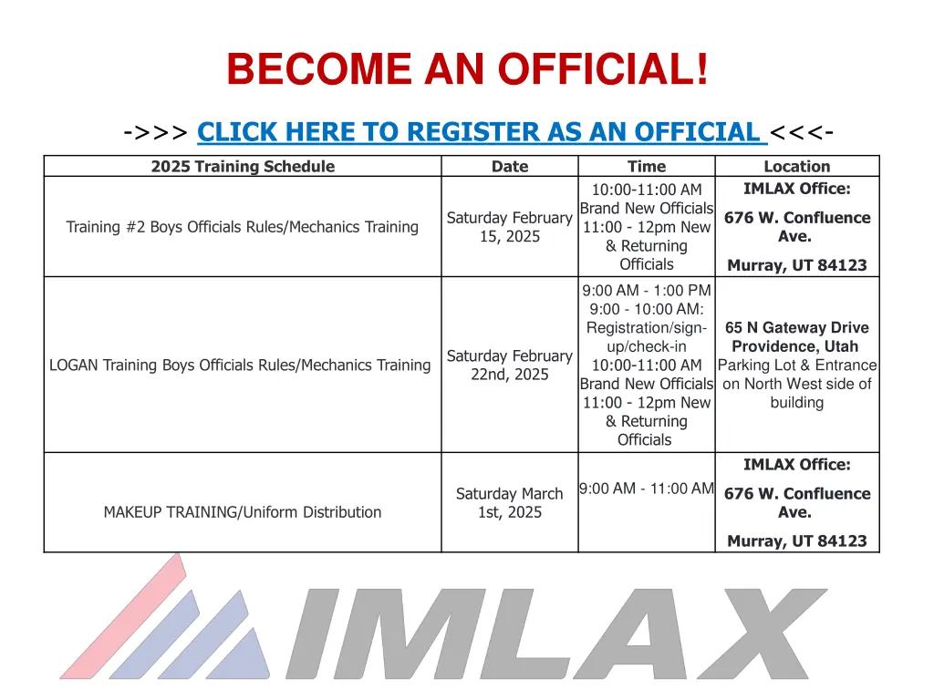 become an official