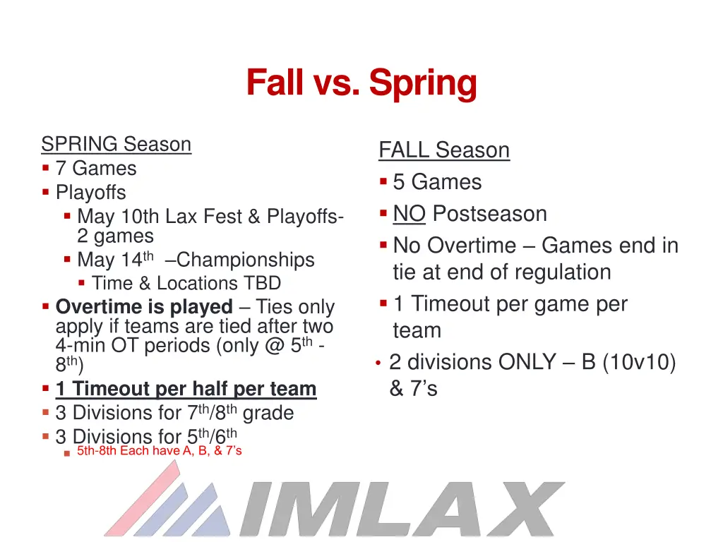 fall vs spring