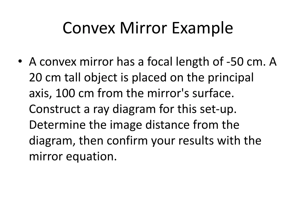 convex mirror example