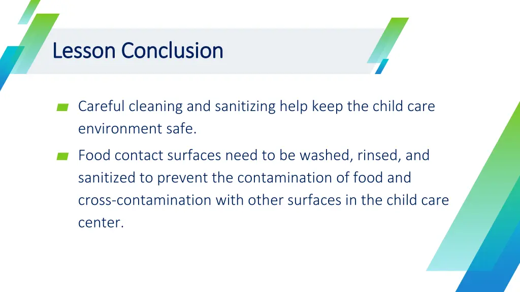 lesson conclusion lesson conclusion
