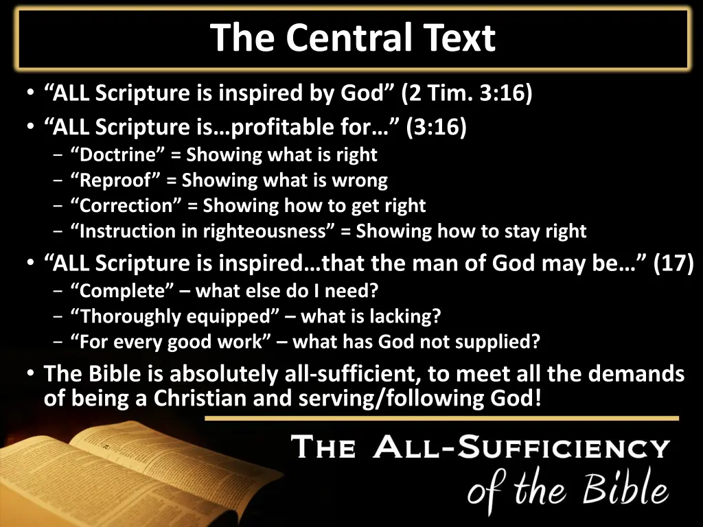 the central text
