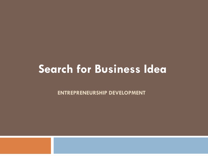 search for business idea