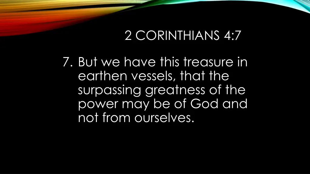 2 corinthians 4 7