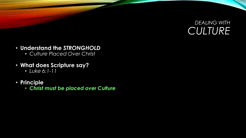dealing with culture