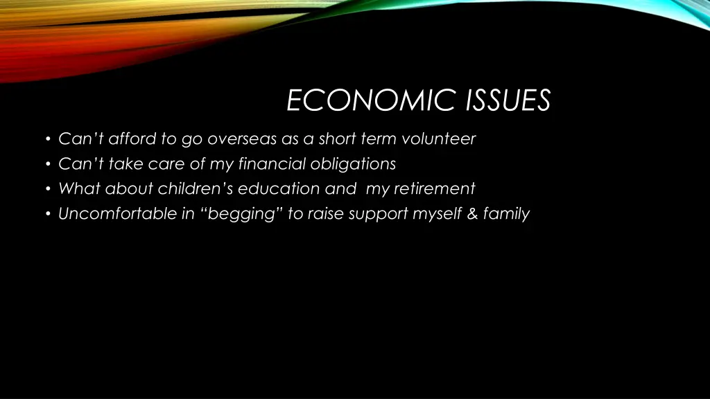 economic issues