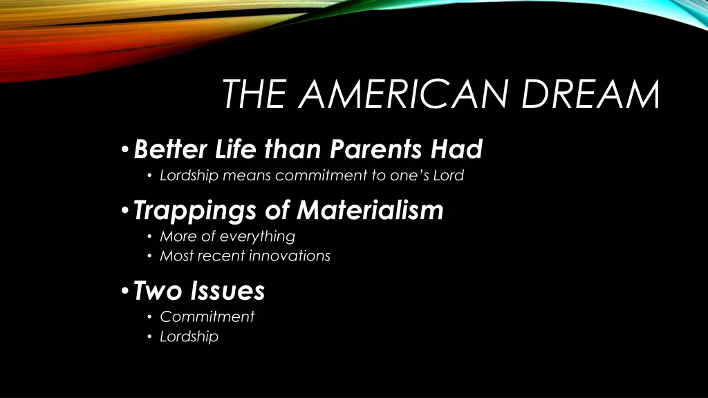 the american dream