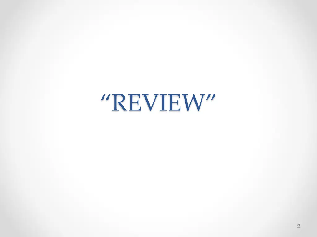 review