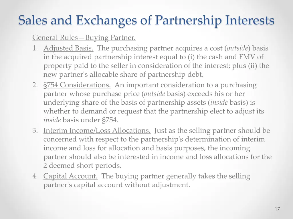 sales and exchanges of partnership interests 2