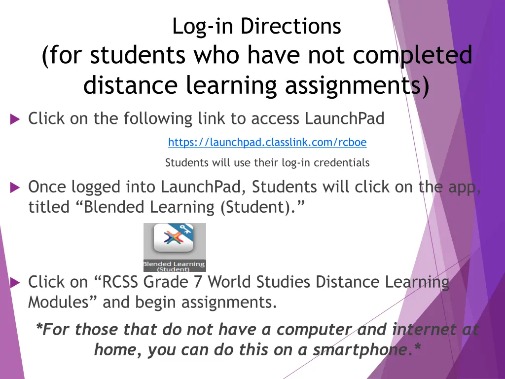 log in directions