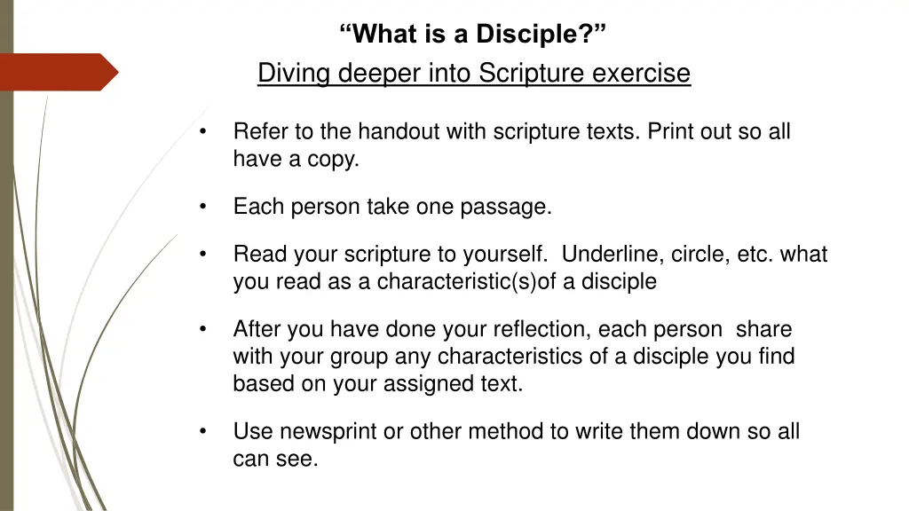 what is a disciple 1