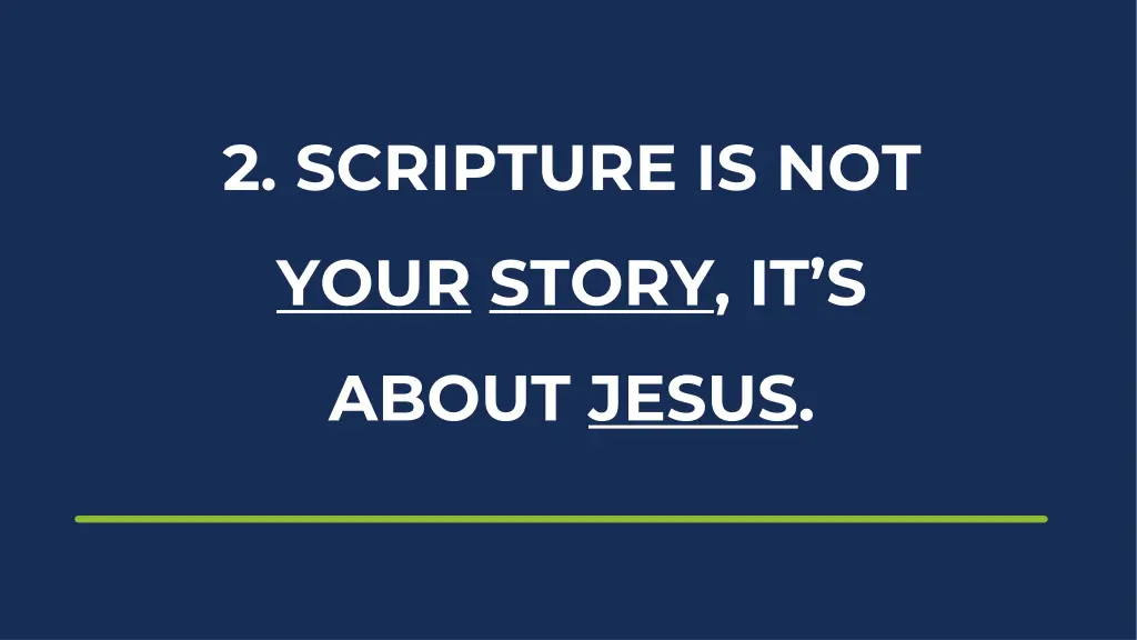 2 scripture is not