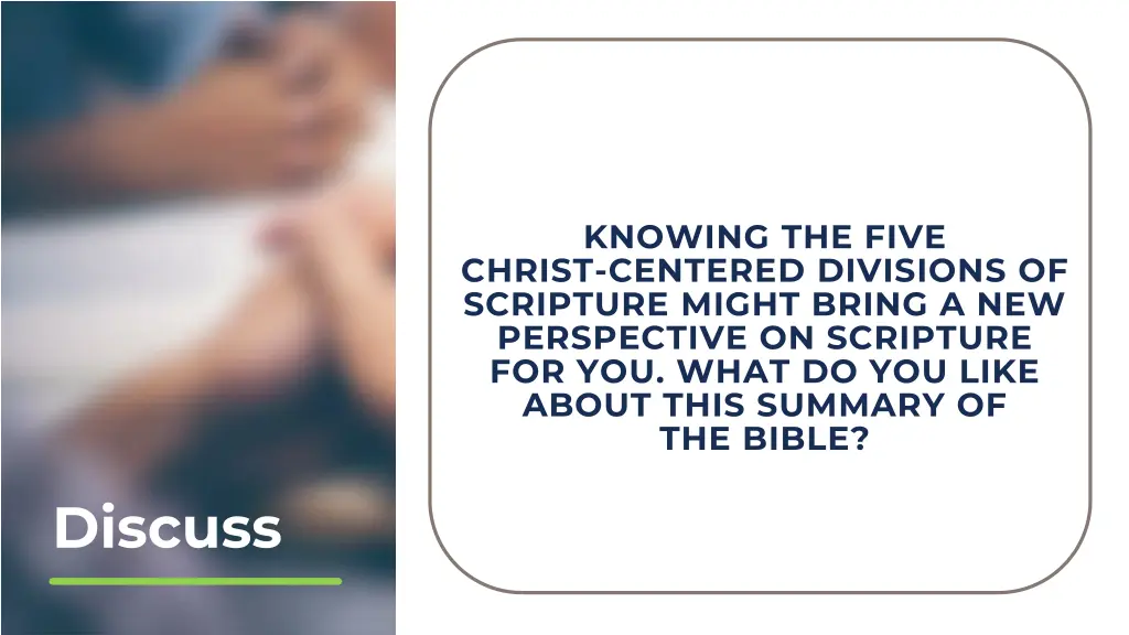 knowing the five christ centered divisions