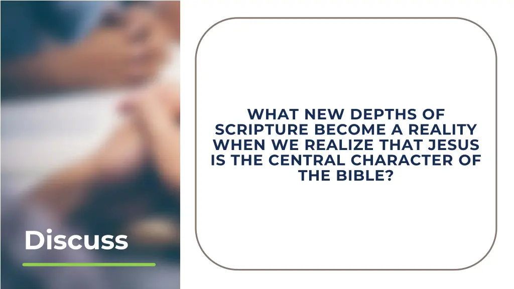what new depths of scripture become a reality