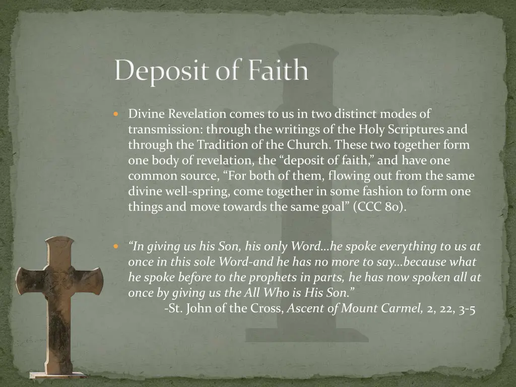 deposit of faith