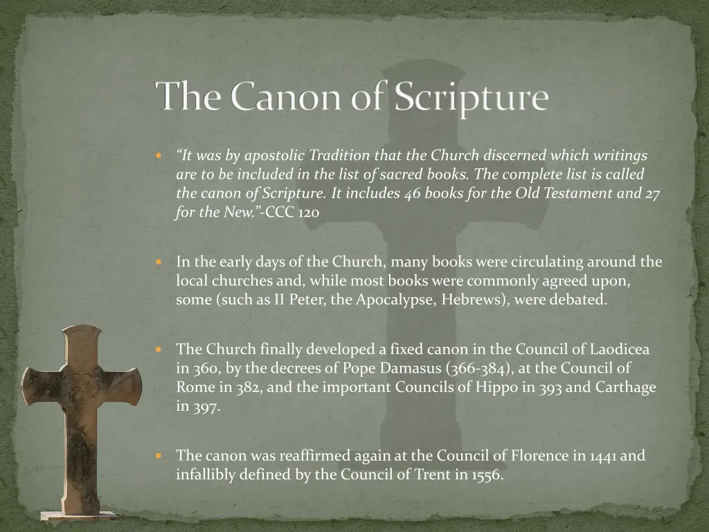 the canon of scripture