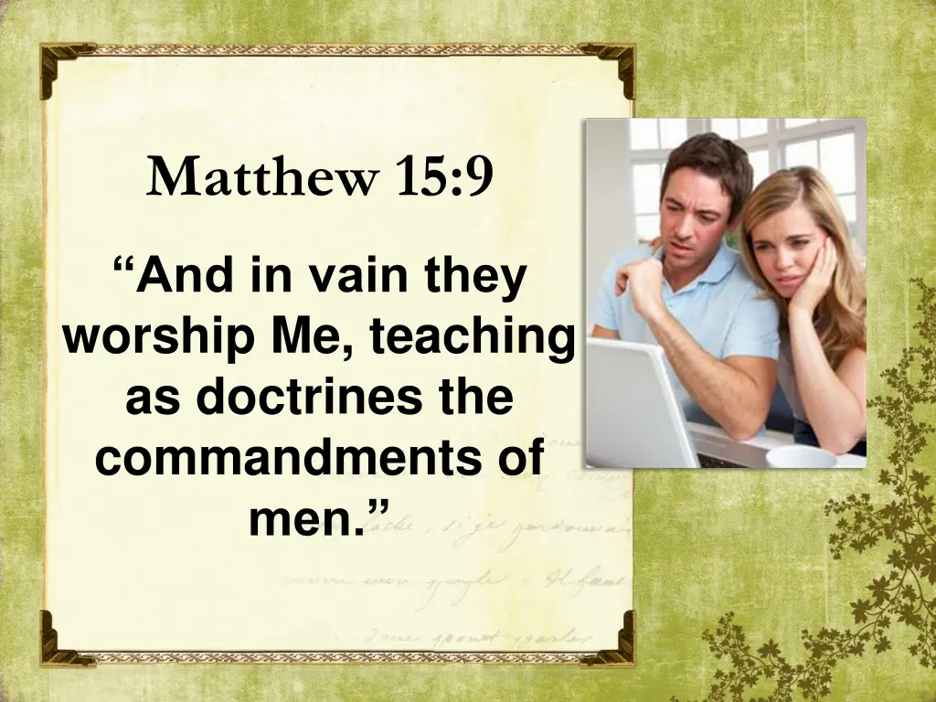 matthew 15 9