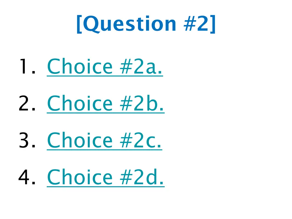 question 2
