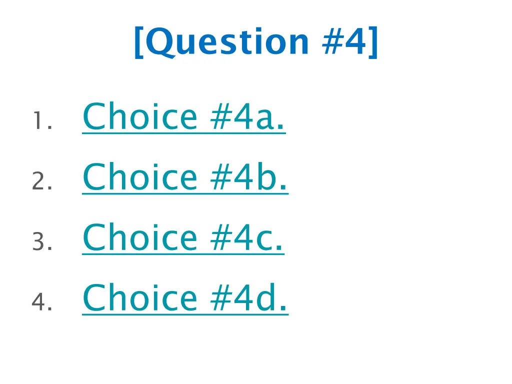 question 4
