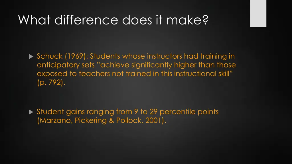 what difference does it make