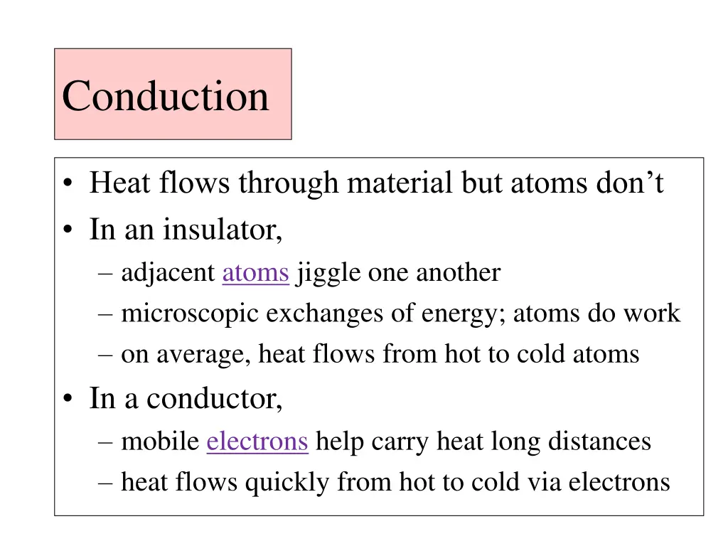 conduction