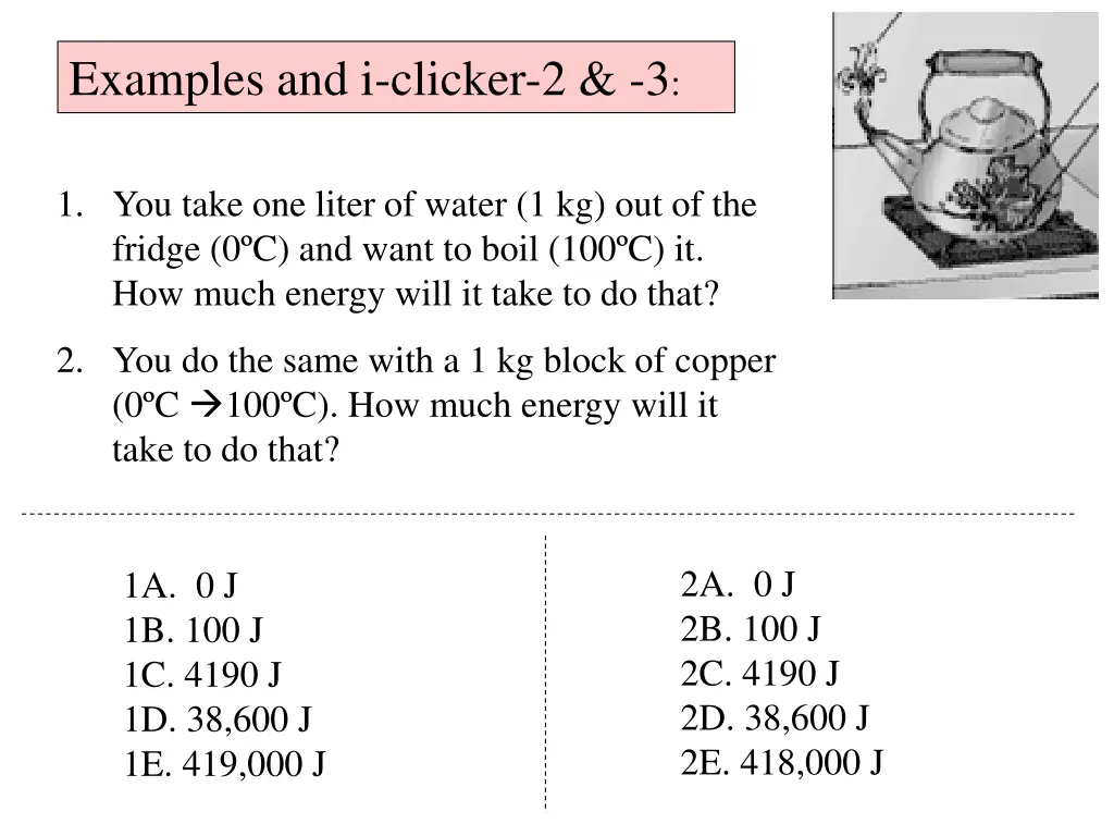 examples and i clicker 2 3