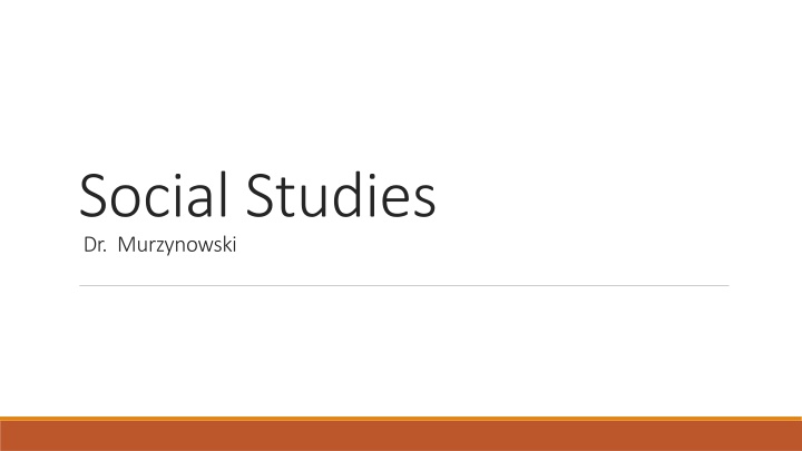 social studies dr murzynowski