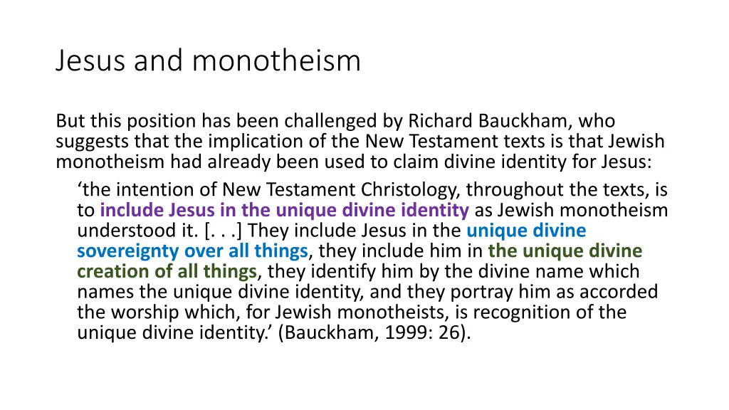 jesus and monotheism 3