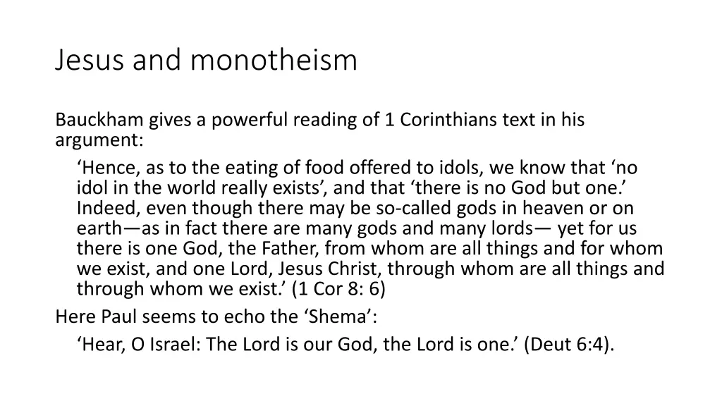 jesus and monotheism 4