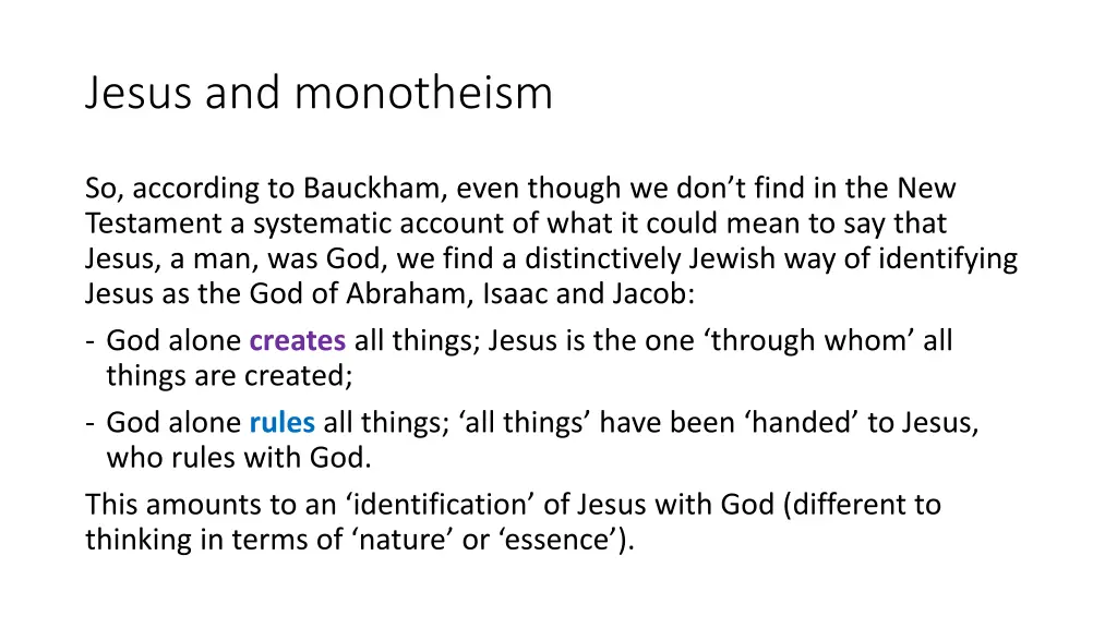 jesus and monotheism 5