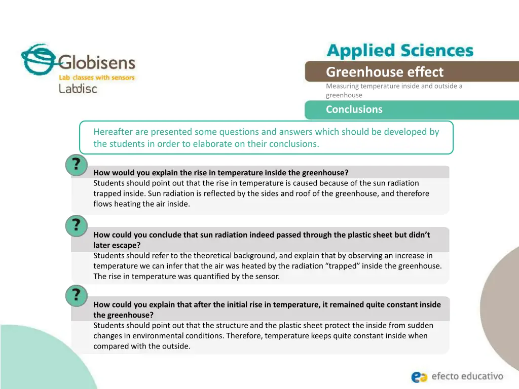 greenhouse effect measuring temperature inside 17