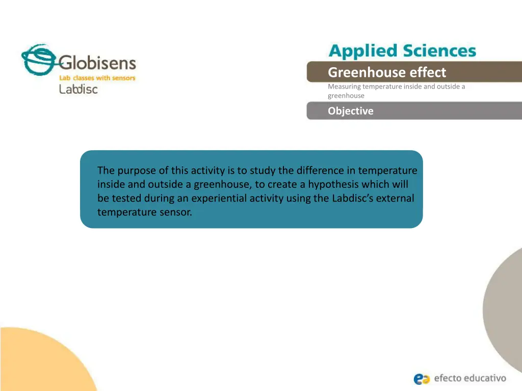 greenhouse effect measuring temperature inside