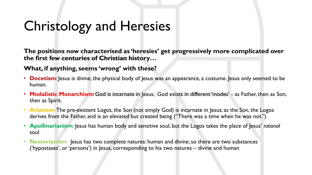 christology and heresies
