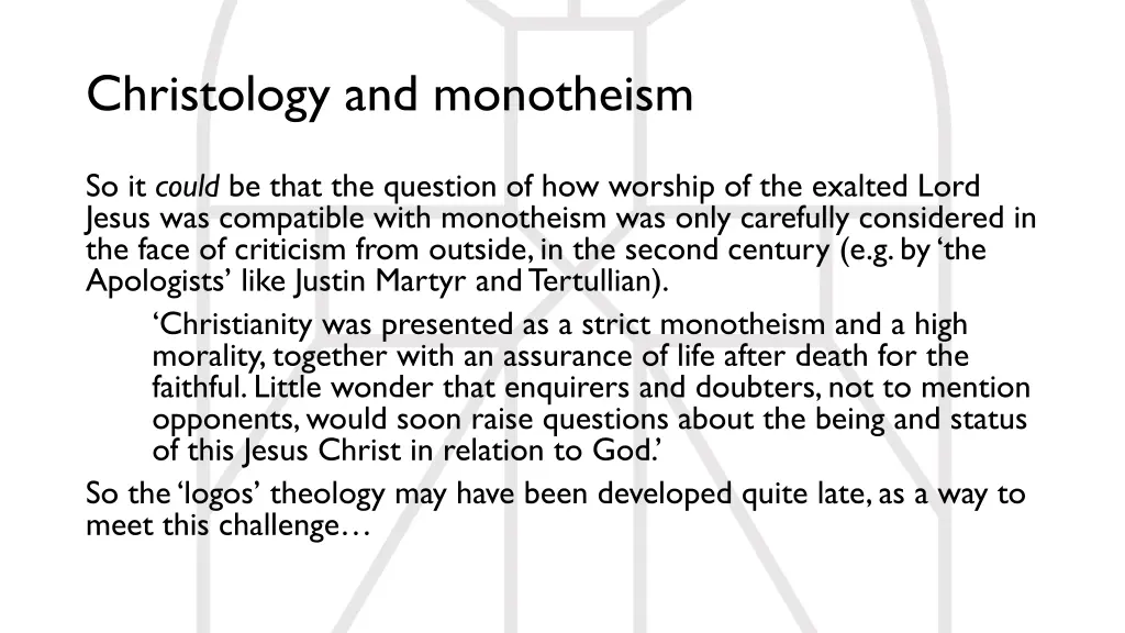 christology and monotheism 3