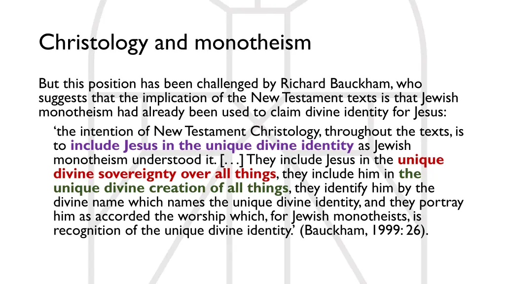 christology and monotheism 4