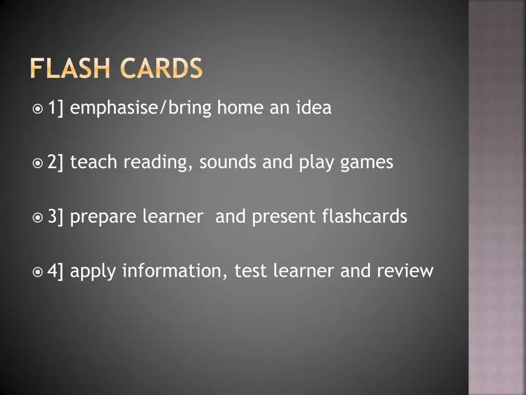 flash cards