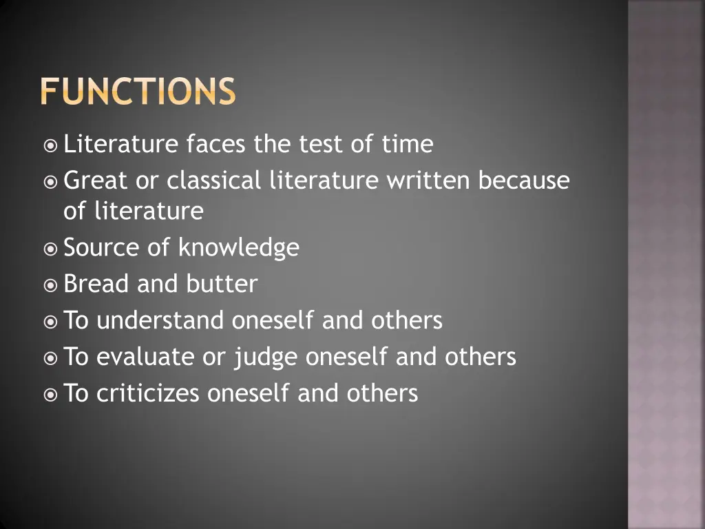 functions
