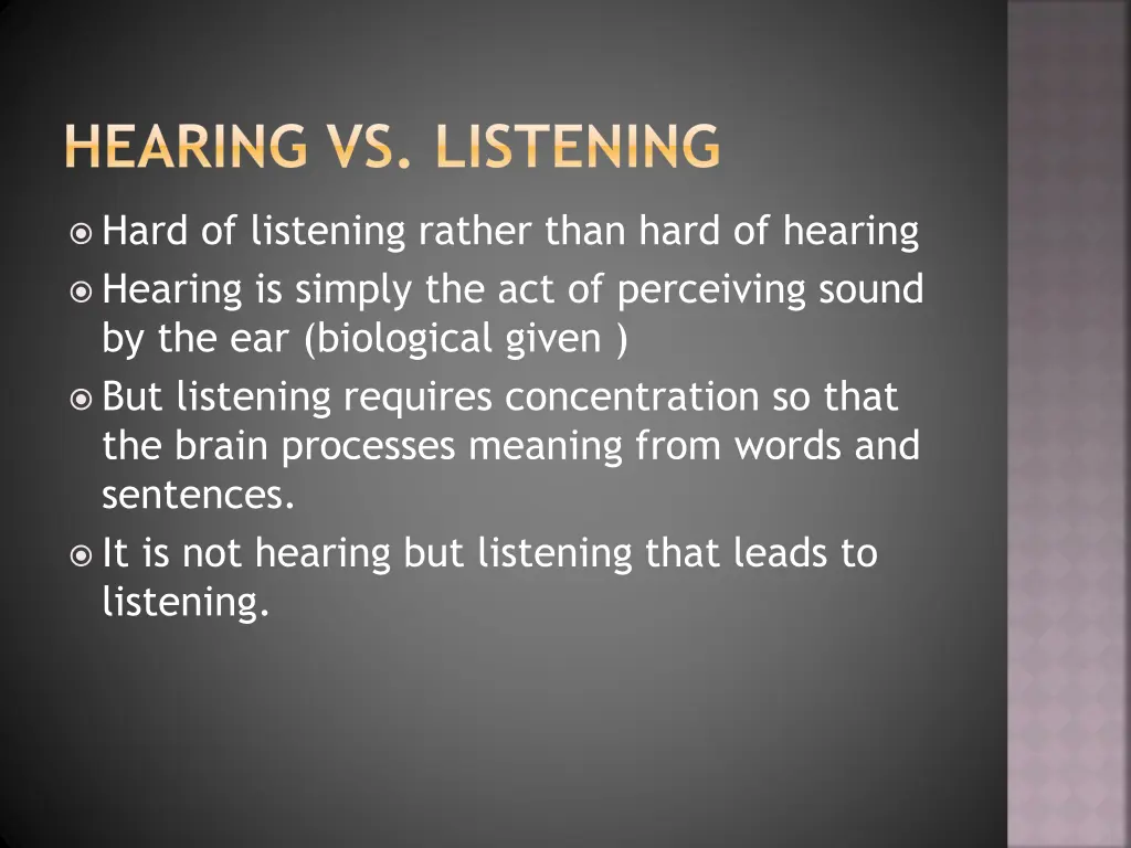hearing vs listening