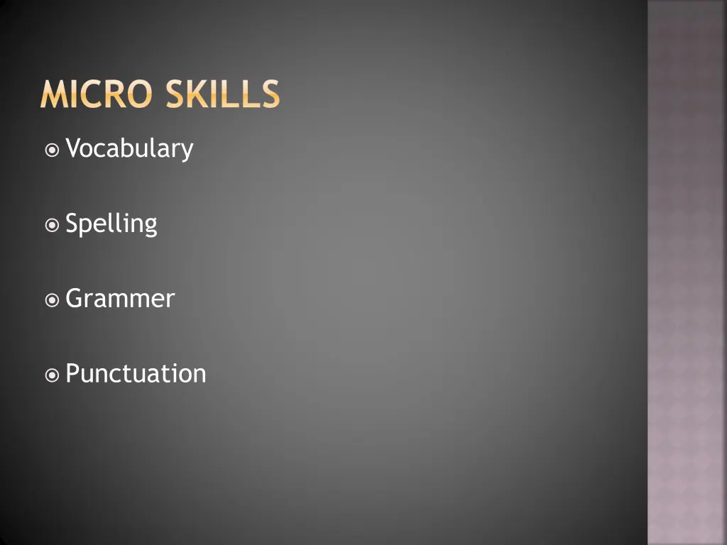 micro skills
